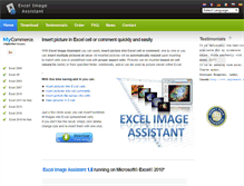 Tablet Screenshot of excel-image-assistant.com